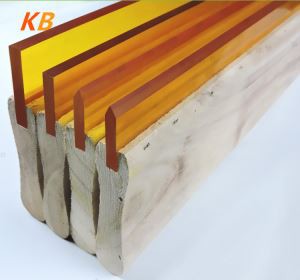 Лезвия ракеля для трафаретной печати твердость по дюрометру с деревянной ручкой